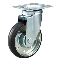 High-Tension Press-Formed Rubber Caster with Freely Rotating Fittings (HTTJ100) 