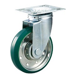 High-Tension Press-Formed Urethane Caster with Freely Rotating Fittings (HTTUJ100) 
