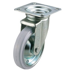 Oil Resistant Rubber Caster, Freely Rotating (TYOJ130) 