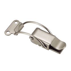 Patch Locks Curved Arm Type Stainless Steel