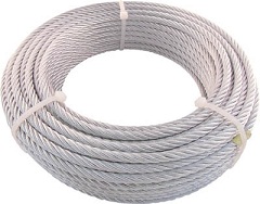 Plated wire rope JIS-certified product (JWM-12S50) 