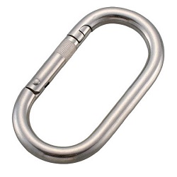 Ring Catch 'Carabiner' (Stainless Steel) (TKBJ-14A) 