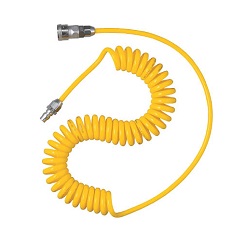 Spiral Air Hose (with Coupling)