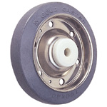 Wheel for SUS-S Series (Stainless Steel) Dedicated Caster Medium Duty Rubber Wheels S-R/S-RB (GOLD CASTER) (SUS-S-125R) 