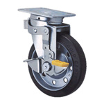 General Casters Steel Medium Load Plate Type S Series, Side Pedal Type Fixed and Swivel Switch, SJ-KS (GOLD CASTER) (SJ-150RB-KS-S) 