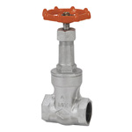 Gate Valve, 10K Type, Ductile Cast Iron Screw-In (10-DSR-N-40A) 