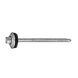 Jack Point For Roof Repairs, Set Of Long Sized Hex Screw With Washer And Gasket 