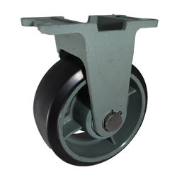 Fixed Rubber Wheels for Heavy Load (HB-k Type) - FCD Ductile Fitting (HB-K200X50) 