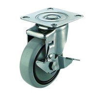 SUS-SJ-S Free Wheel Plate Type (with Stopper) (SUS-SJ-100NS) 