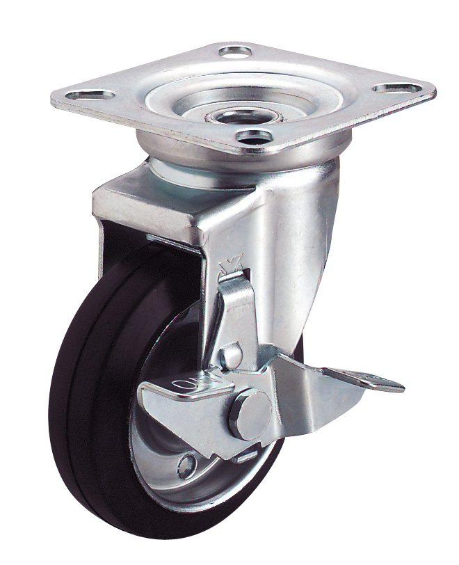 J-S Model Swivel Wheel Plate Type (With Stopper)