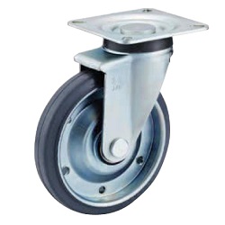 Silent Caster Swivel Wheel Plate Type (NRJ2F-150-G) 