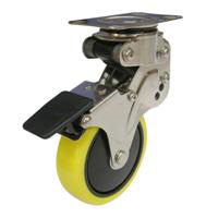 NPG Model Free Wheel Plate Type, Anti-Static Urethane Foam Wheel (with Stopper)