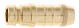 MOLD COUPLING PLUGS -DIN Type/Hose Attachment/Straight/No Valve/Heat Resistance 100 Degree/10 Pack- 