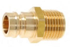 MOLD COUPLING PLUGS -DIN Type/Male Thread/With Valve/Heat Resistance 100 Degree/Metric Thread/10 Pack- (10PACK-D-NM9-14) 