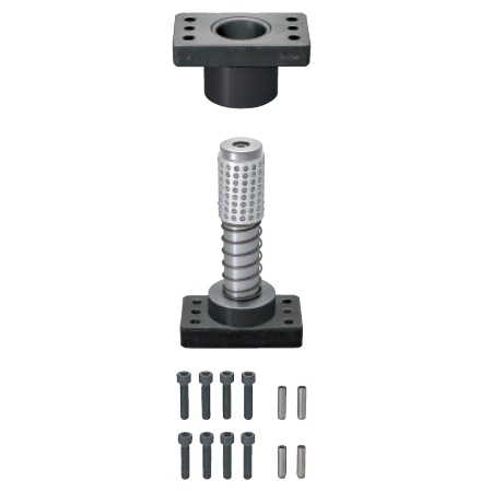 (Economy series) Ball Guide Post Sets -Fixed Stopper・Aluminum Type with Dowel Hole- (E-MYKP32-200-SET) 