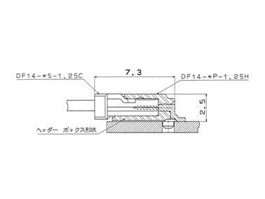 Circuit board mounting diagram DF14(A) type