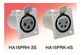 Plug receptacle (small flange type) - HA16PRH-3S, HA16PRK-4S