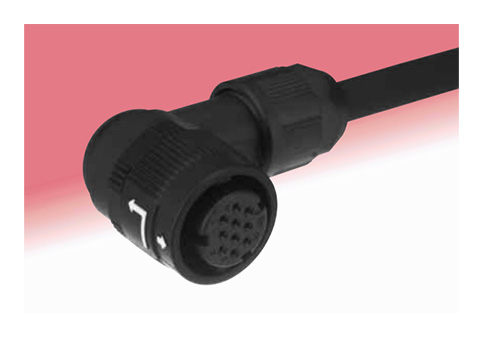 Right-angle plug (standard type / cord tube material: plastic)
