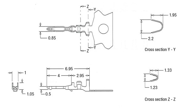 2.00 mm Board-in Connector Terminal (50034) 