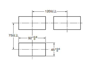 Panel machining dimensions