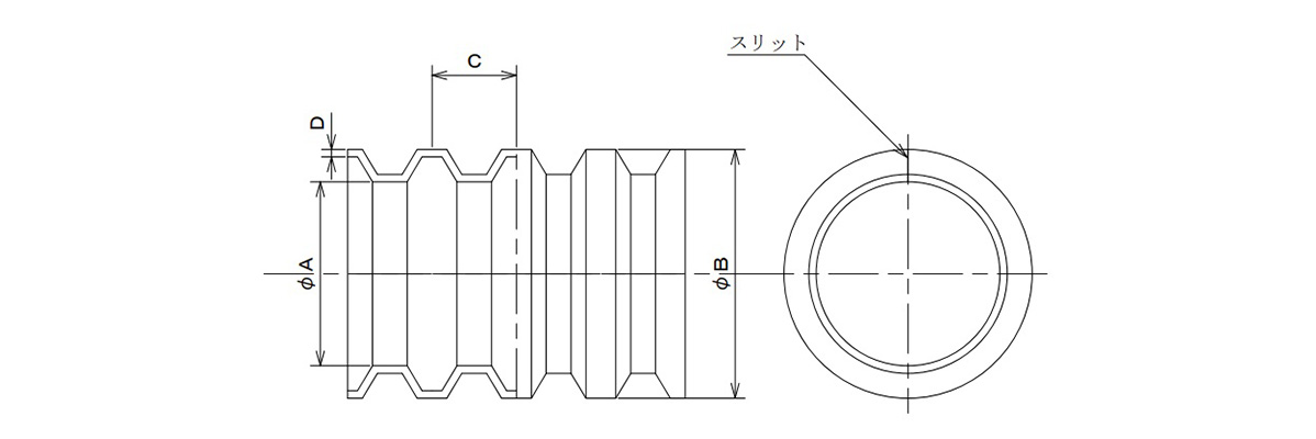 Dimensional drawing of TKCT-05-10