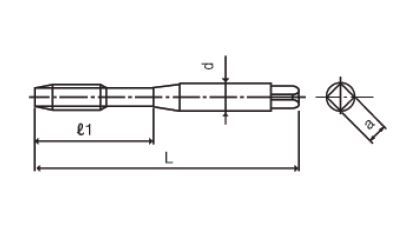HSS Taps DIN Zero Tap Series V-DC-MT (FORM E), Metric DIN 371 