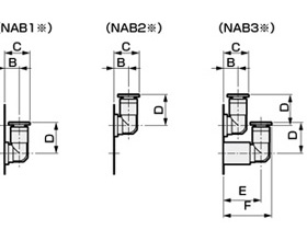 Drawing 5 of Air-Operated 2-Port Valve, Single Unit, Compact Cylinder Valve NAB/NAB□V Series