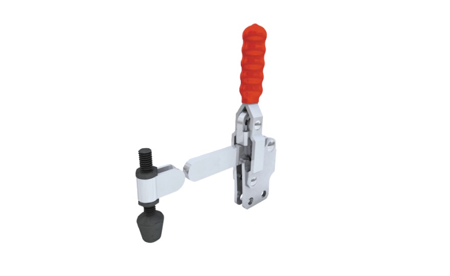 Toggle Clamp - Vertical-Handled - Solid Arm (Straight Base) GH-12145 