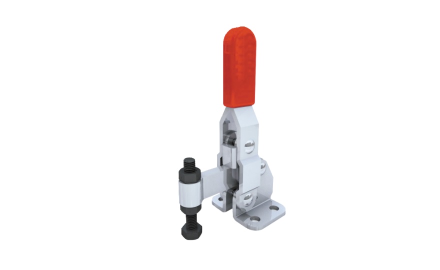 Toggle Clamp - Vertical-Handled - Solid Arm (Flange Base) GH-11401 