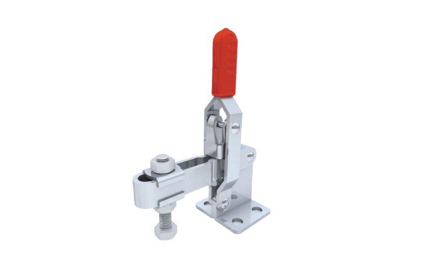 U-Shaped Arm Toggle Clamps, Vertical Handle, with Flanged Base, GH-11421/GH11421-SS 