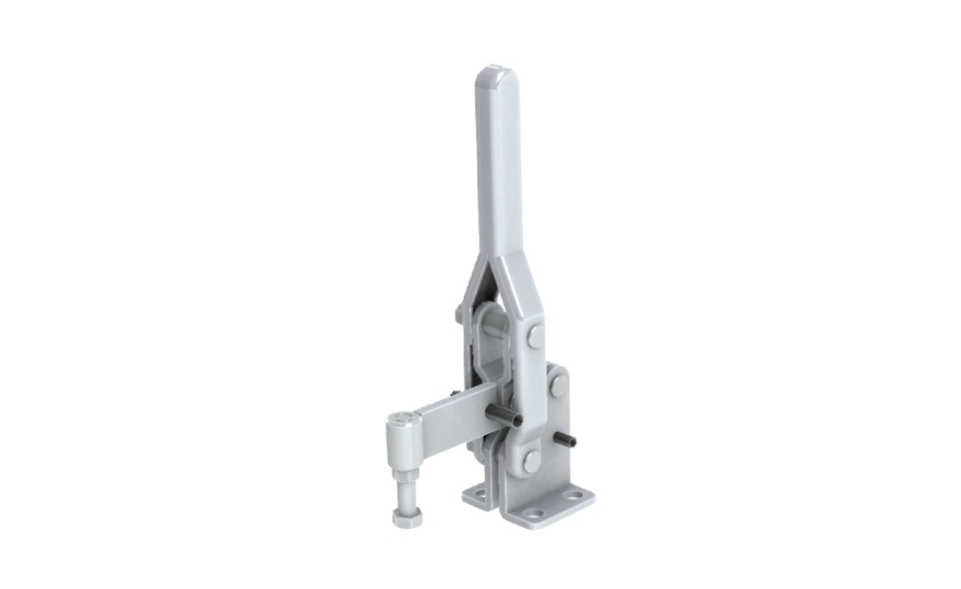Toggle Clamp - Vertical Handle - Long Solid Arm (Flanged Base) GH-10444 