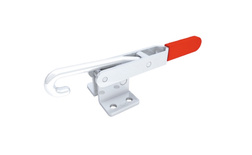 Latch Type Toggle Clamp, with Flanged Base / J-Hook, GH-43810