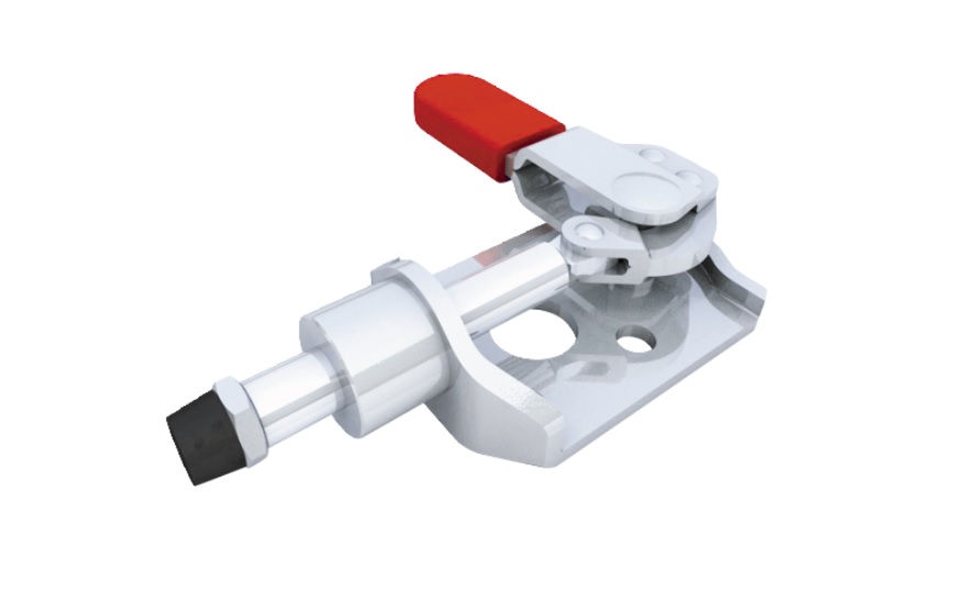 Toggle Clamp - Push-Pull - Flanged Base, Stroke 15.9 mm, Straight Handle, GH-301-CML