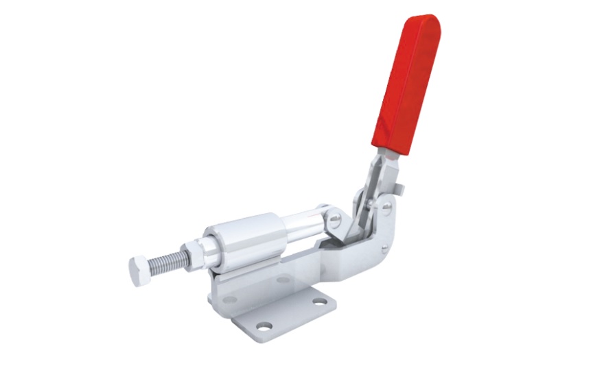 Toggle Clamp - Push-Pull - Flanged Base, Stroke 28 mm, Straight Handle, GH-36060