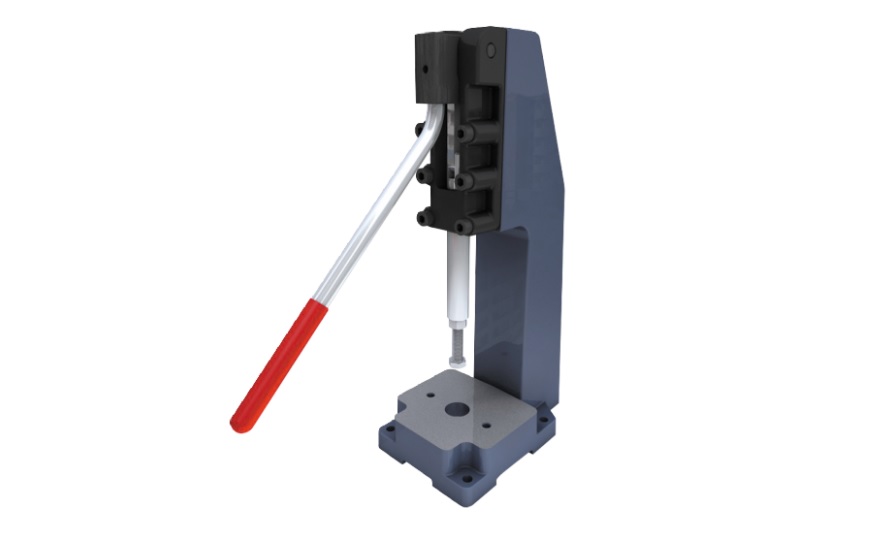 Toggle Clamp - Push-Pull - Extruded Base, Stroke 50 mm, Straight Handle, GH-31200P