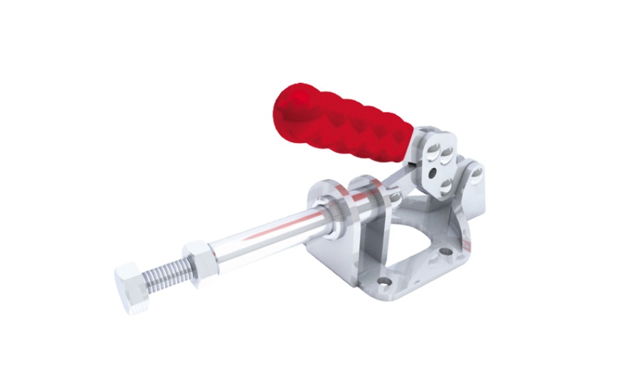 Toggle Clamp - Push-Pull Action Type - Flanged Base, Stroke 32 mm, Straight Arm GH-302-FM/GH-302-FMSS 