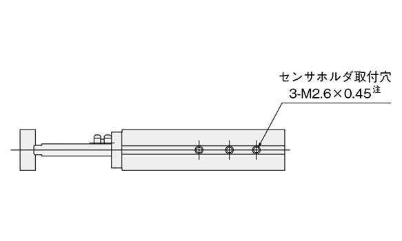 TDA6 × stroke dimensional drawing, Unit: mm