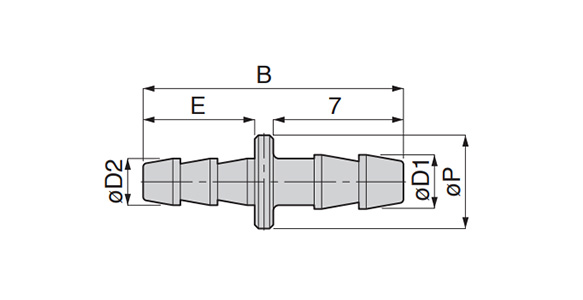 Minimal Fitting - Unequal Barb Union Straight: related image