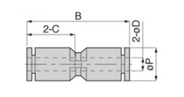 Dimensional drawing of Mini Type PU