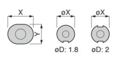Dimensional drawing of Mini Type PE