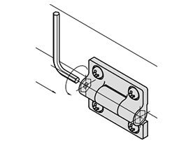 Application example *Torque can be adjusted with a hex wrench