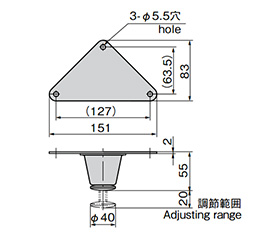 Stainless-steel leveling mount K-1794: Related images