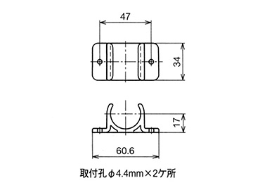CREFORM Parts, Mounting Parts, Plastic Joint J-46 drawing
