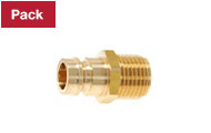 MOLD COUPLING PLUGS -MALE THREAD PACKAGE TYPE-