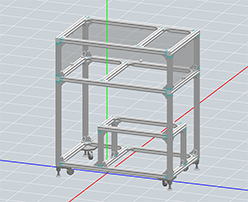 Stand for metal parts production