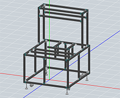 Stand for plastic molding work