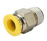 Straight Male Connector, Hex Flat