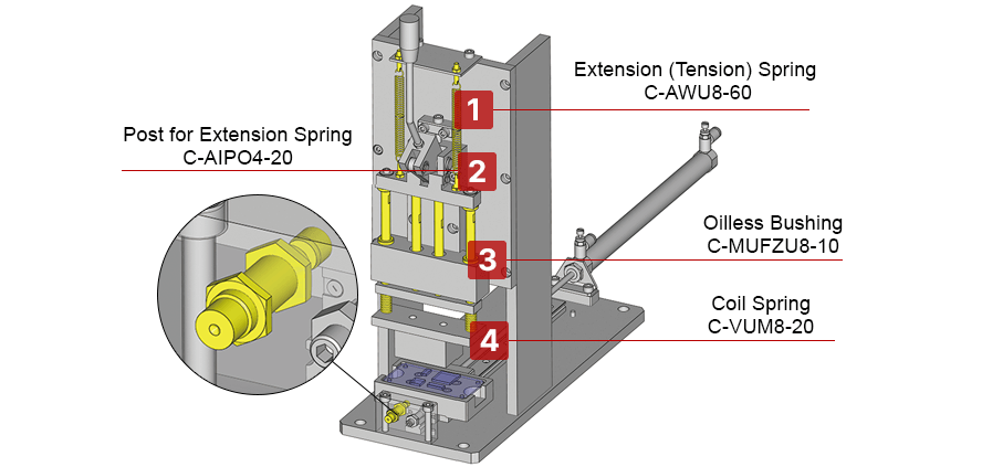 Extended stroke toggle clamping mechanism