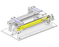 Table channel conveying mechanism