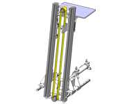 Lifting and sliding table for work transfer